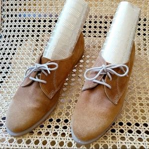 Cognac Suede Shoes - Size 9